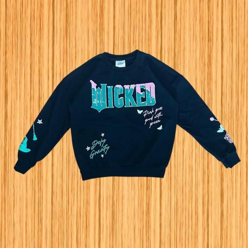 Wicked Universal Studios Defy Gravity Graphic Crewneck Sweatshirt